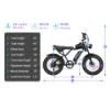 Picture of RIDSTAR Q20 Lite 20" Fat Tires Electric Bike 500W Motor 48V 30Ah Battery
